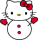 Hello Kitty 雪人